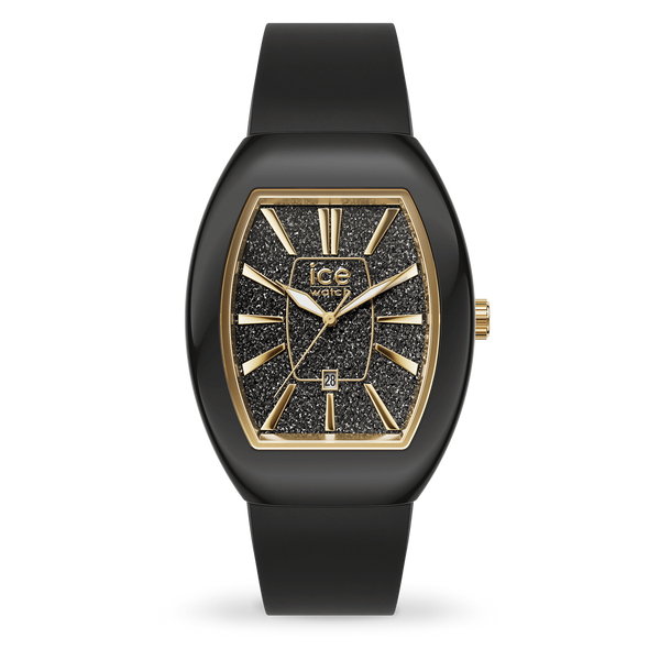 Ice Boliday - Dome - Black Glitter Gold - Small