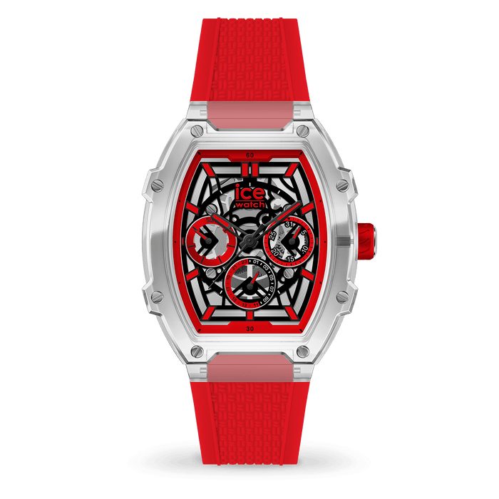 ICE BOLIDAY Clear Red Skel