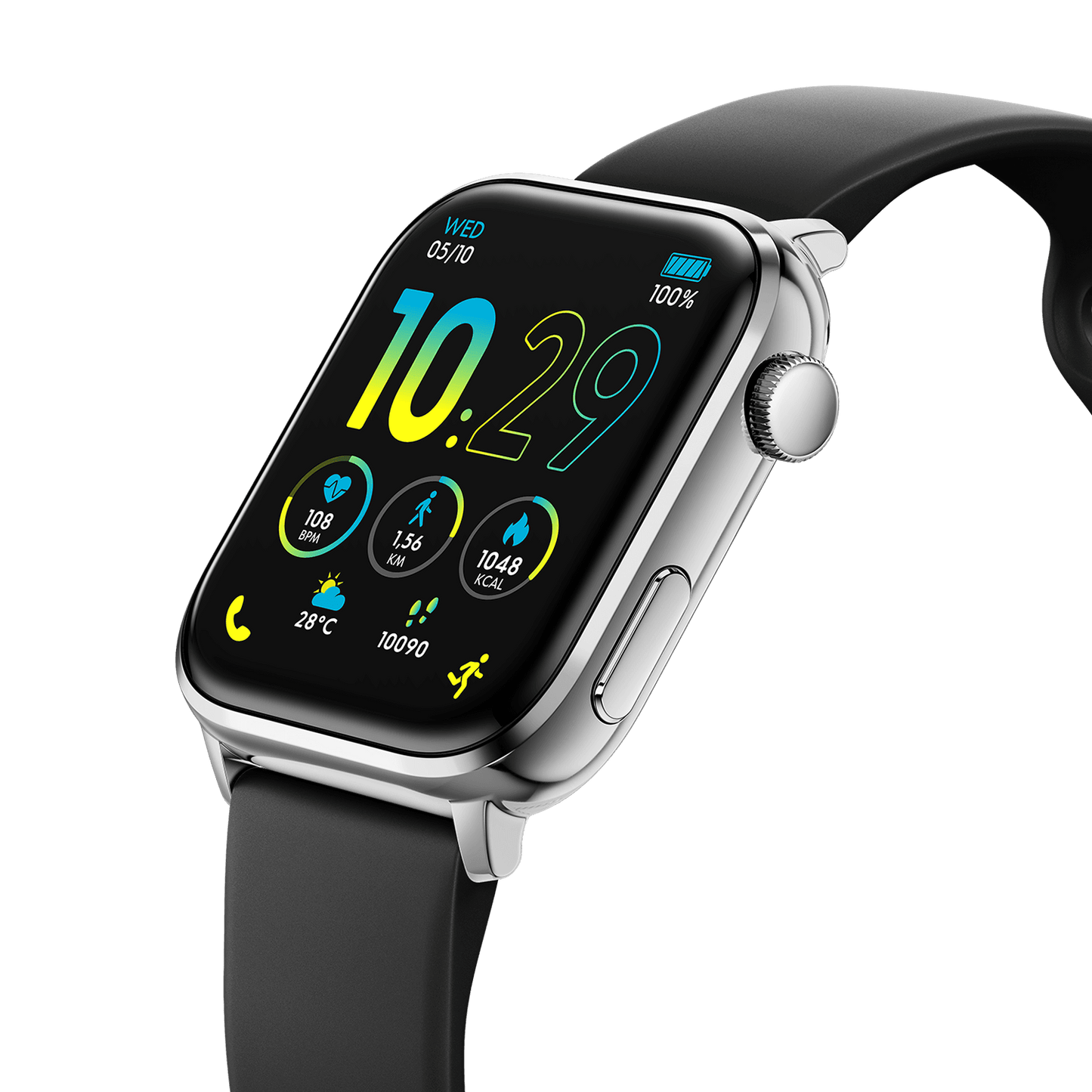 Ice Smart 3.0 - Silver - Black - Rectangular - 1.78 - GPS