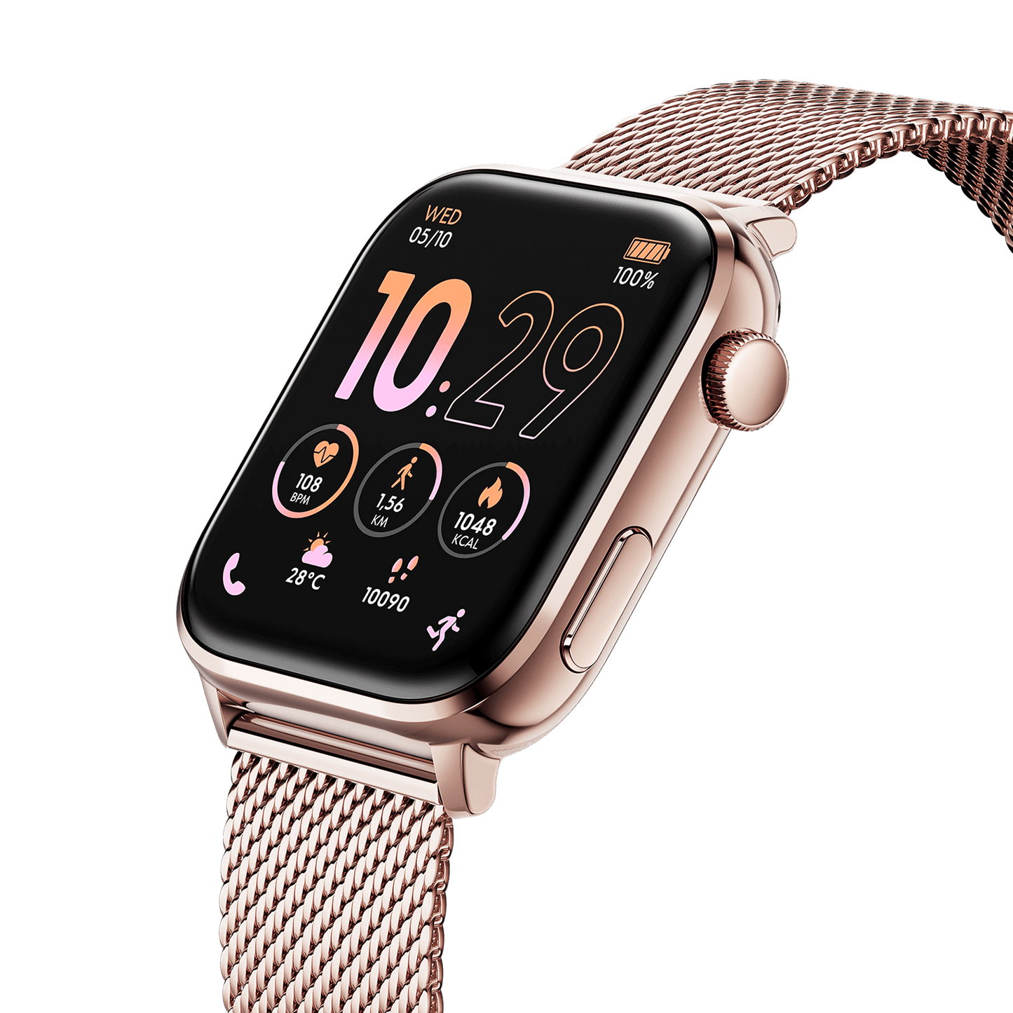 Ice Smart 3.0 - Rose Gold - Milanese - Rectangular - 1.78