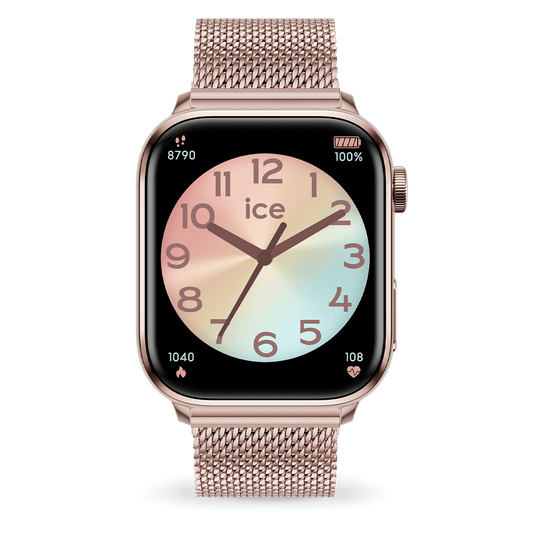 Ice Smart 2.0 - Rose Gold - Milanese - Rectangular - 1.96