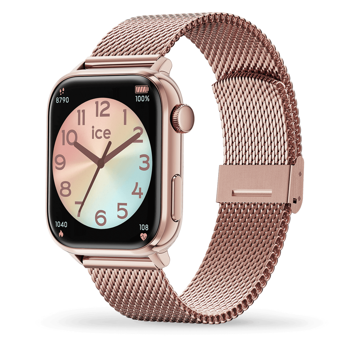 Ice Smart 2.0 - Rose Gold - Milanese - Rectangular - 1.96