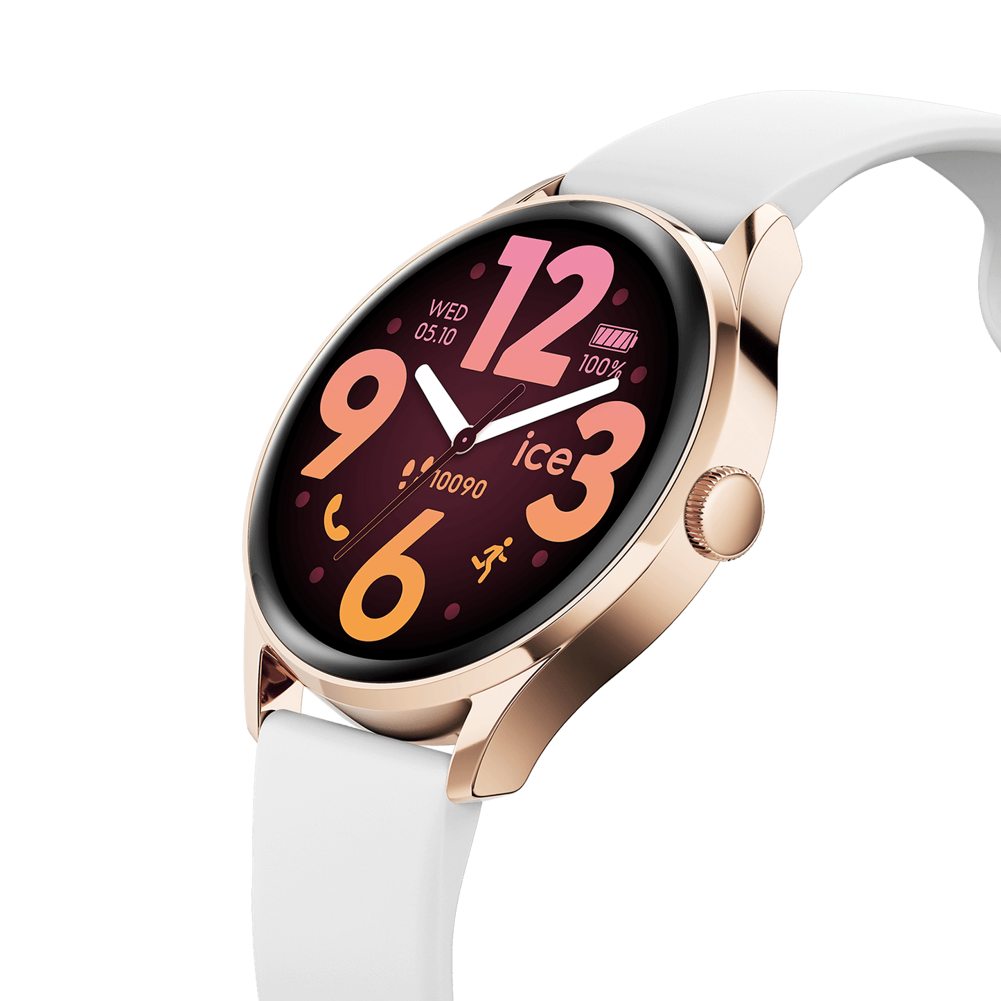 Ice Smart 3.0 - Rose Gold - White - Round - 1.2 - GPS