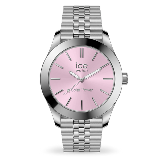 ICE STEEL - SILVER LIGHT PINK - SMALL - SOLAR 3H