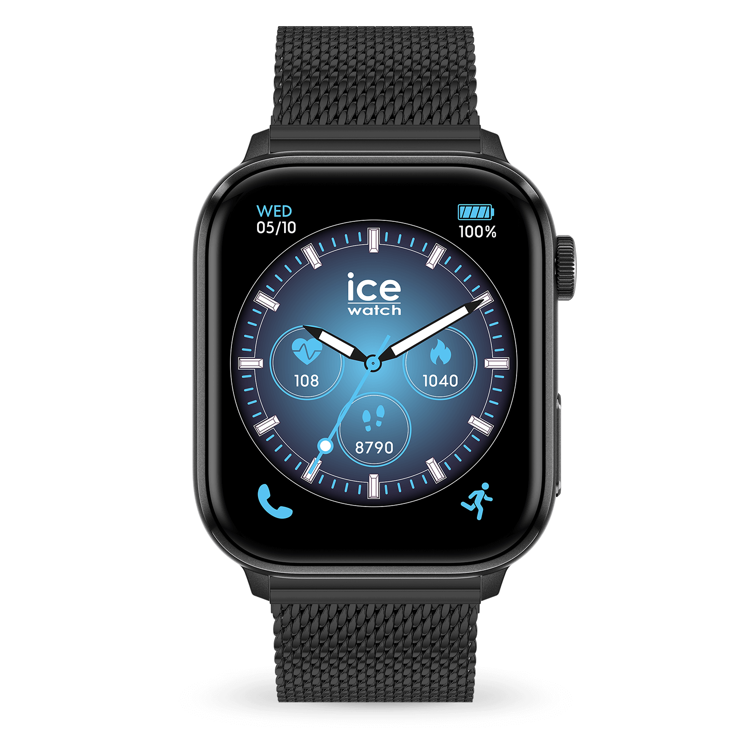 Watch For Ice ICE SMART 3.0 RECTANGULAR 1.78 Black – Ice-Watch Malaysia
