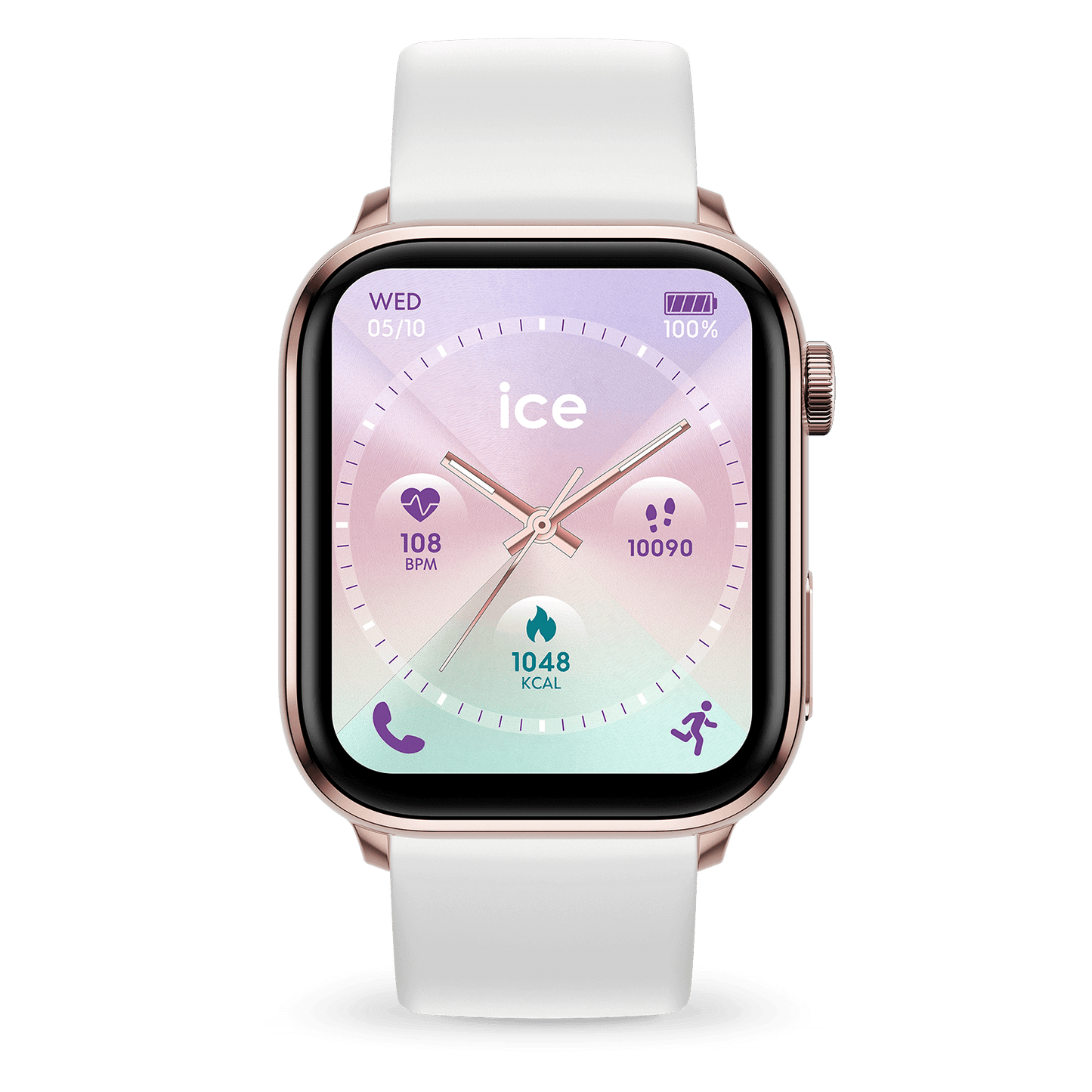 ICE SMART 3.0 - ROSE GOLD - WHITE - RECTANGULAR 1.78 AMOLED - GPS