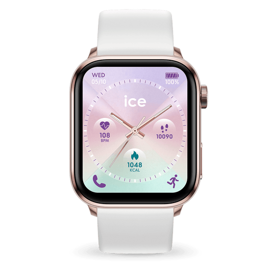 ICE SMART 3.0 - ROSE GOLD - WHITE - RECTANGULAR 1.78 AMOLED - GPS