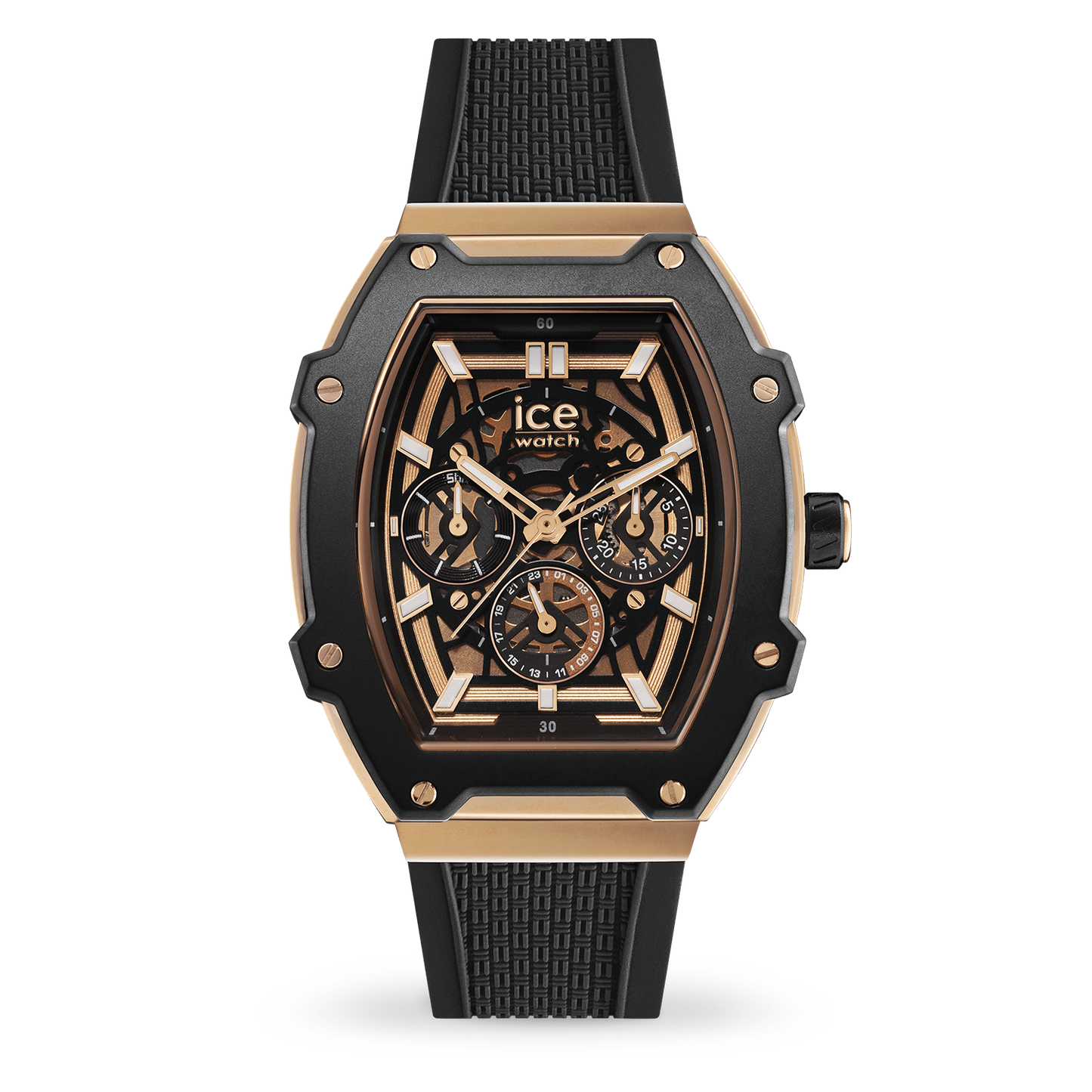 ICE BOLIDAY - BLACK ROSE-GOLD SKEL - STEEL - MEDIUM - MT