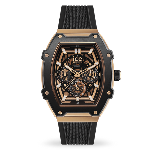 ICE BOLIDAY - BLACK ROSE-GOLD SKEL - STEEL - MEDIUM - MT