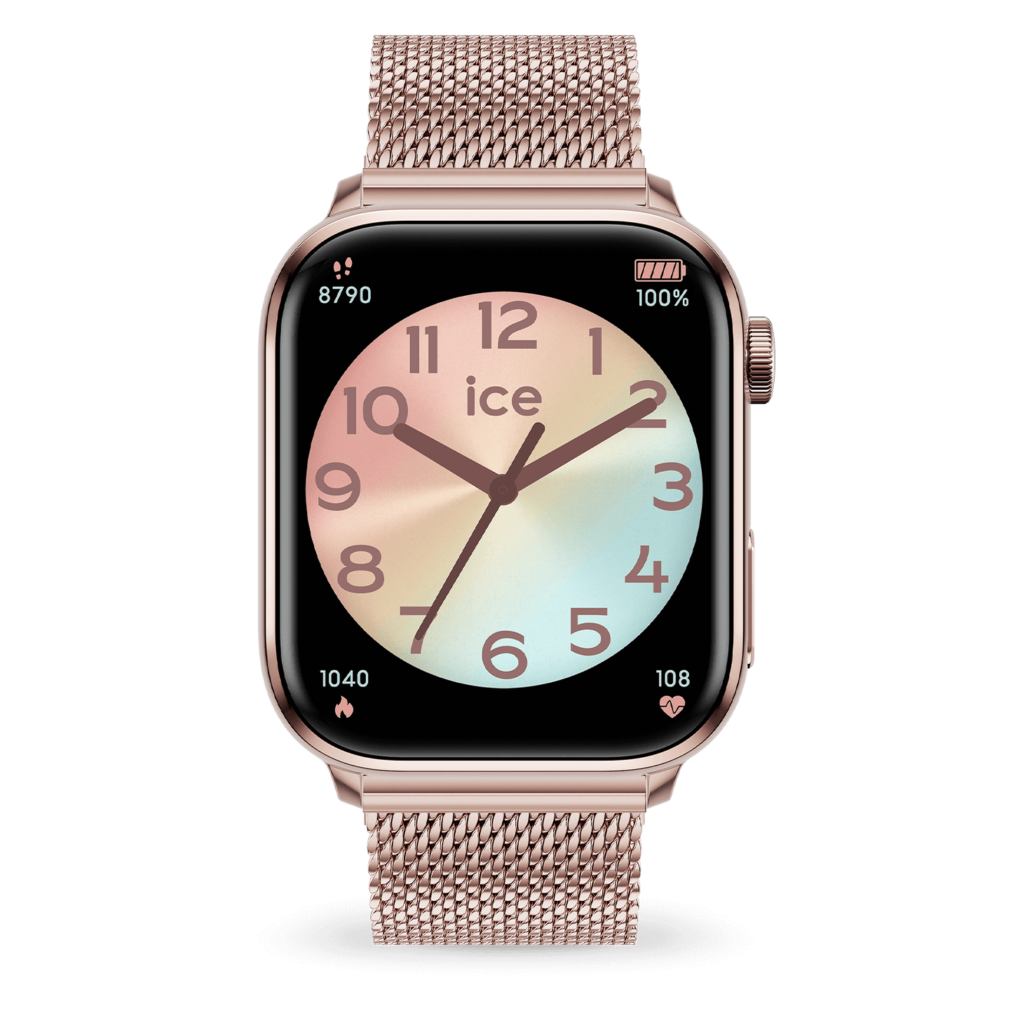 ICE SMART 2.0 - Rose Gold Milanese 1.96"