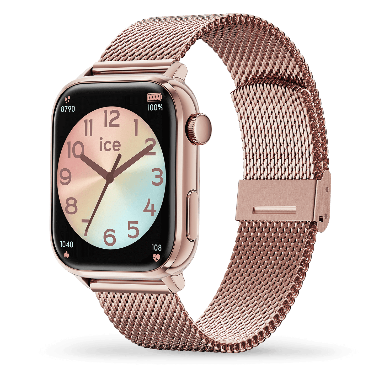 ICE SMART 2.0 - Rose Gold Milanese 1.96"