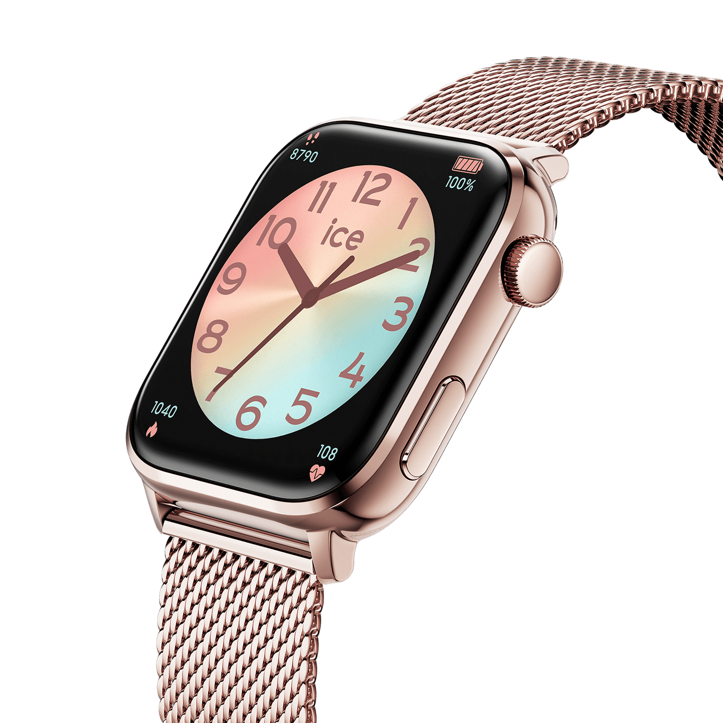 ICE SMART 2.0 - Rose Gold Milanese 1.96"