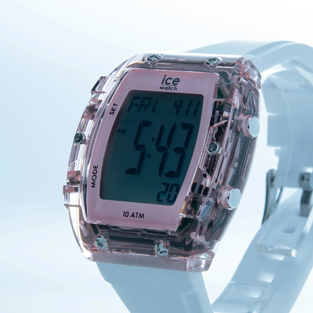 Ice Digit Boliday - White - Clear Pink - Small