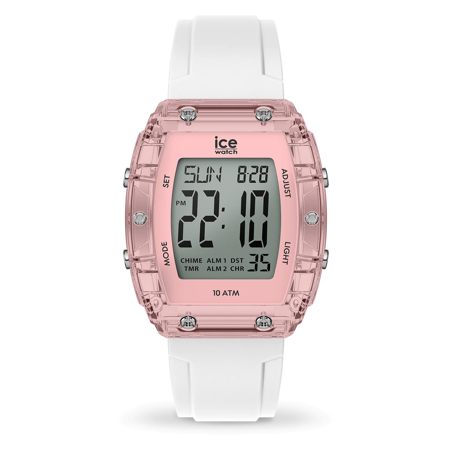 Ice Digit Boliday - White - Clear Pink - Small