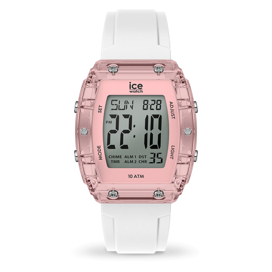 Ice Digit Boliday - White - Clear Pink - Small