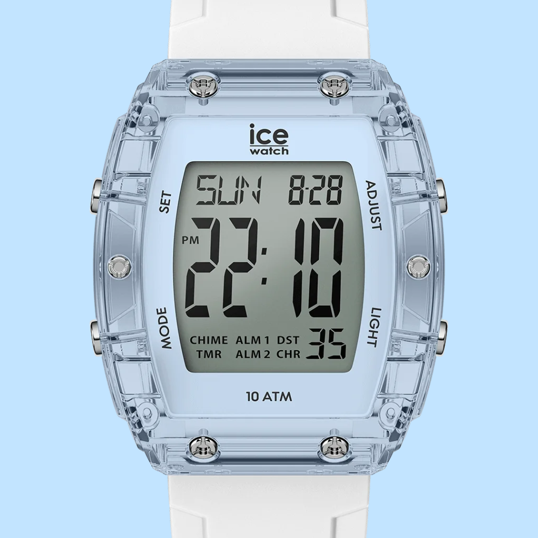 Ice Digit Boliday - White - Clear Blue - Small