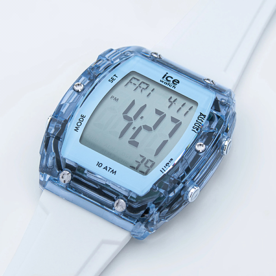 Ice Digit Boliday - White - Clear Blue - Small