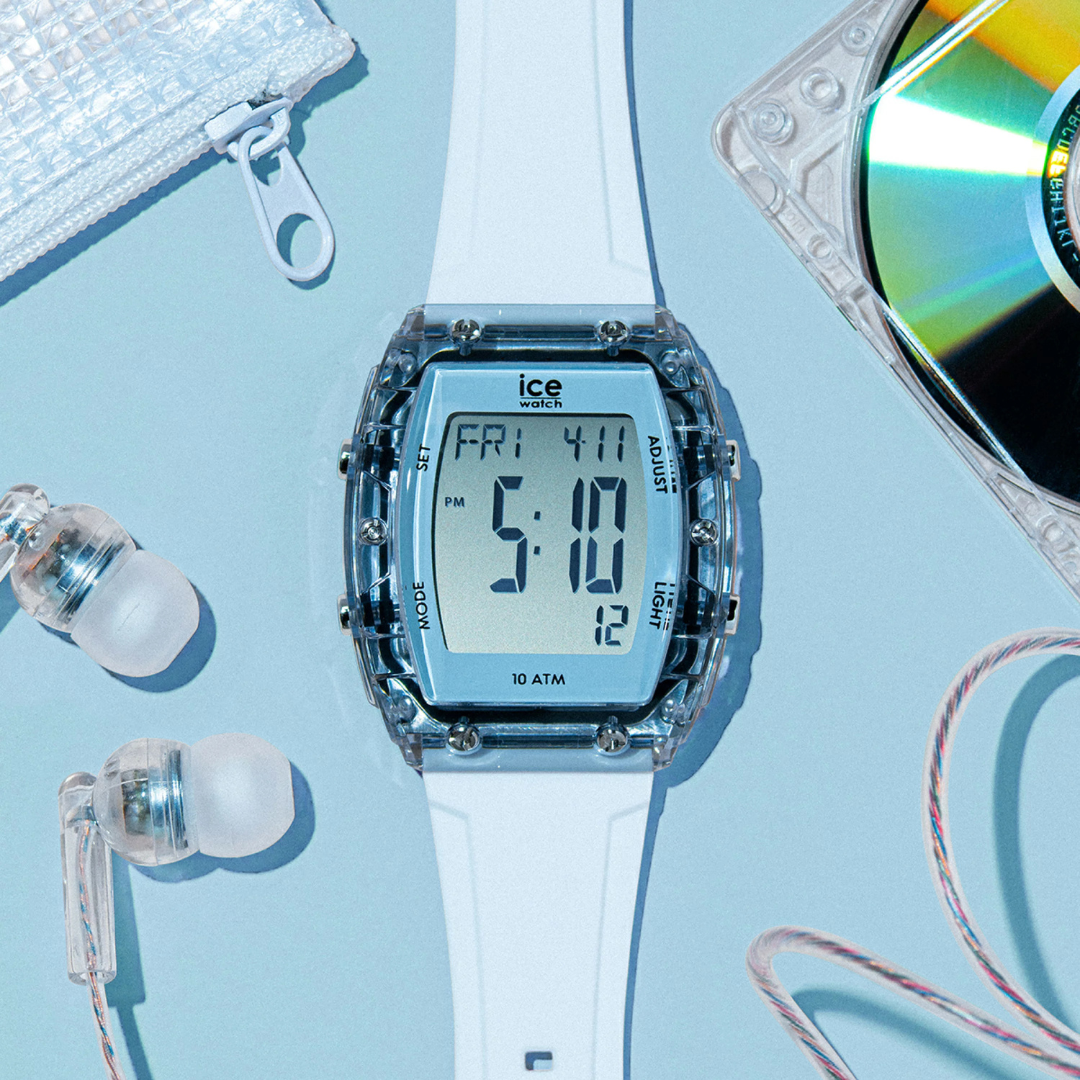 Ice Digit Boliday - White - Clear Blue - Small