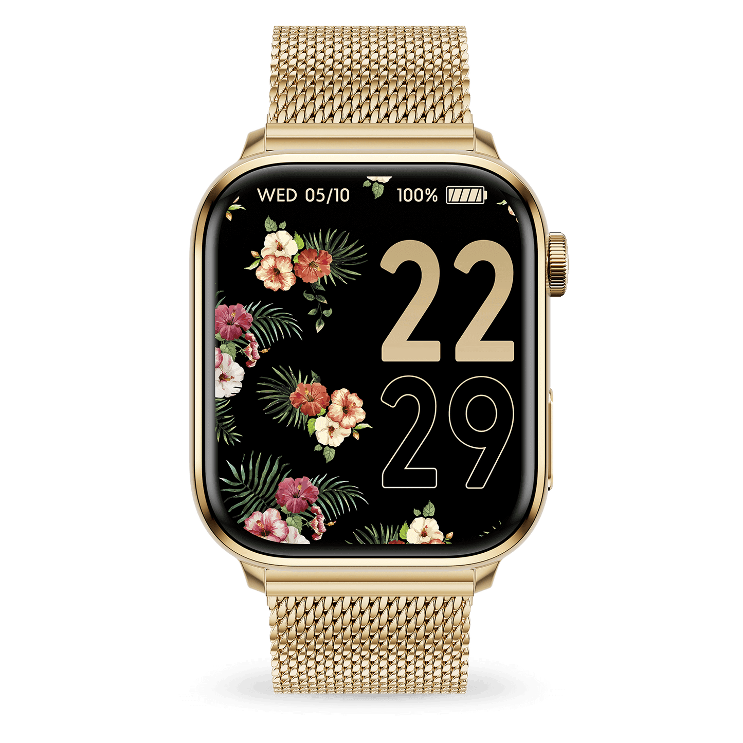 ICE SMART 2.0 - GOLD - MILANESE BAND - RECTANGULAR 1.96 AMOLED