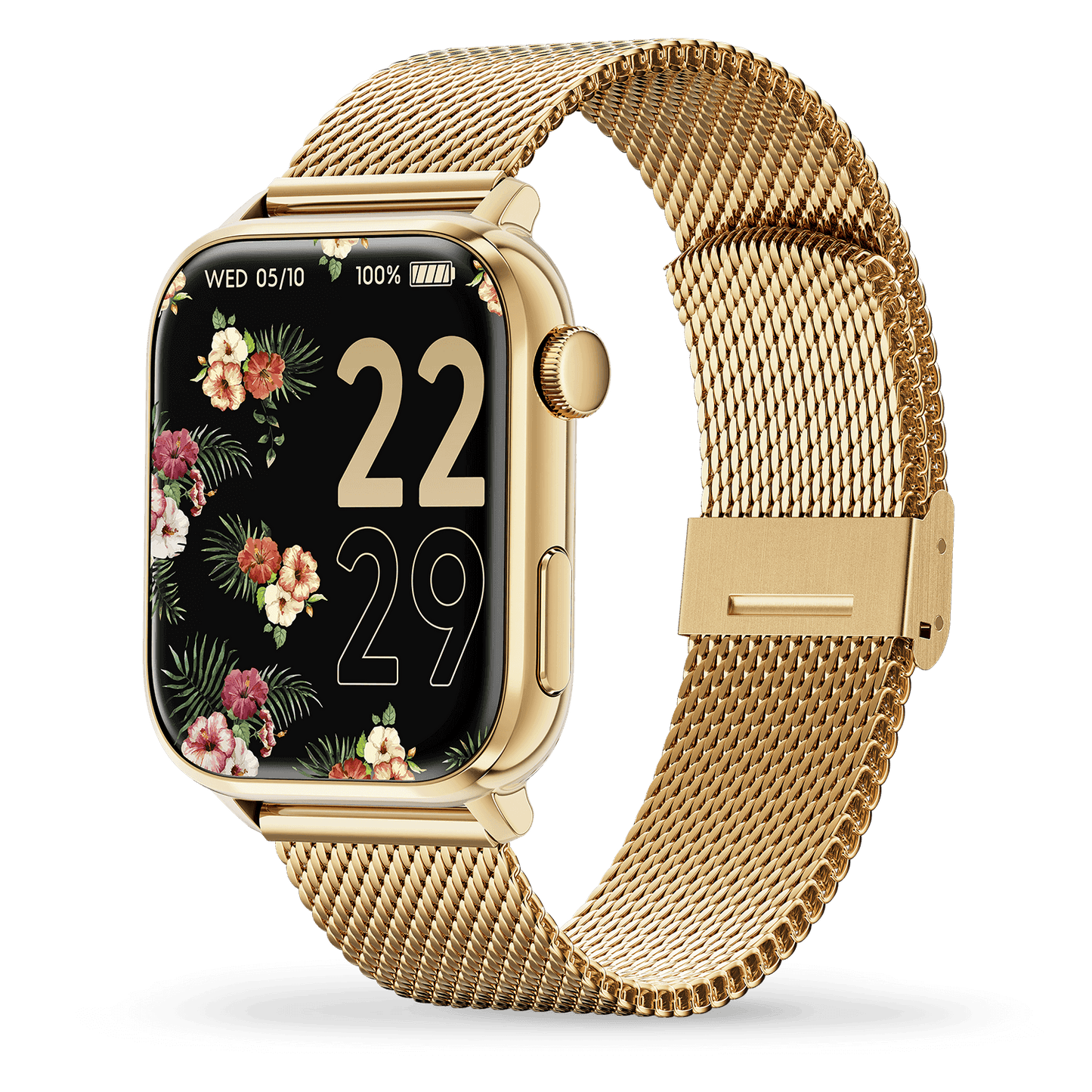 ICE SMART 2.0 - GOLD - MILANESE BAND - RECTANGULAR 1.96 AMOLED