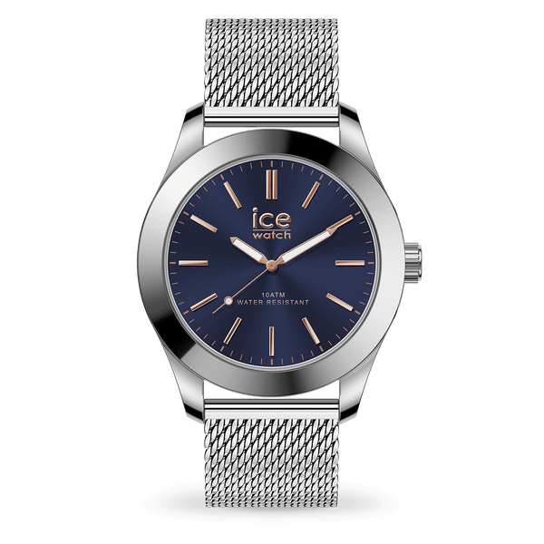 ICE STEEL - Silver Dark Blue