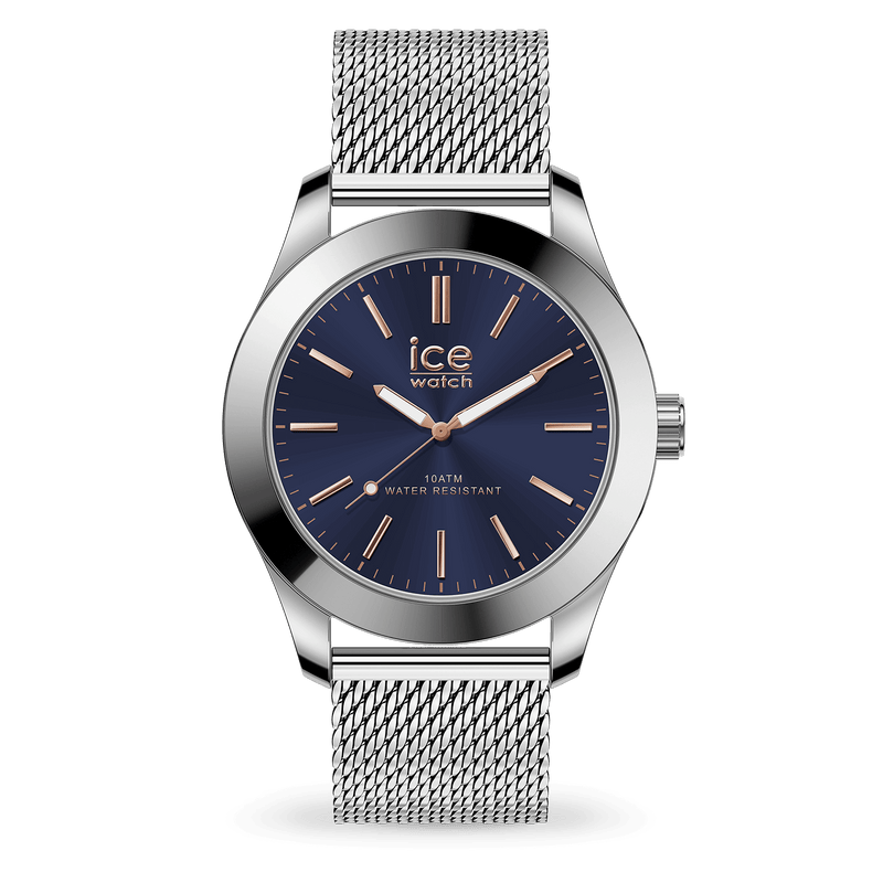 ICE STEEL - Silver Dark Blue