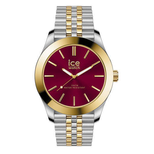 Ice Steel - Silver Gold Burgundy - Small - 3H