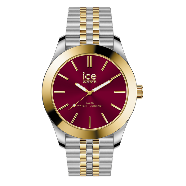 ICE STEEL Silver Gold Burgundy