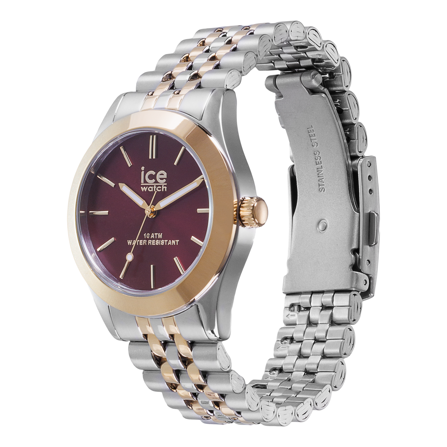 Ice Steel - Silver Gold Burgundy - Small - 3H