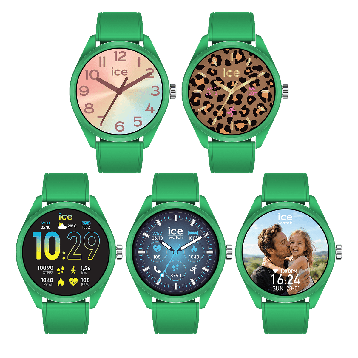 ICE SMART FOREVER Soccer Green 42mm