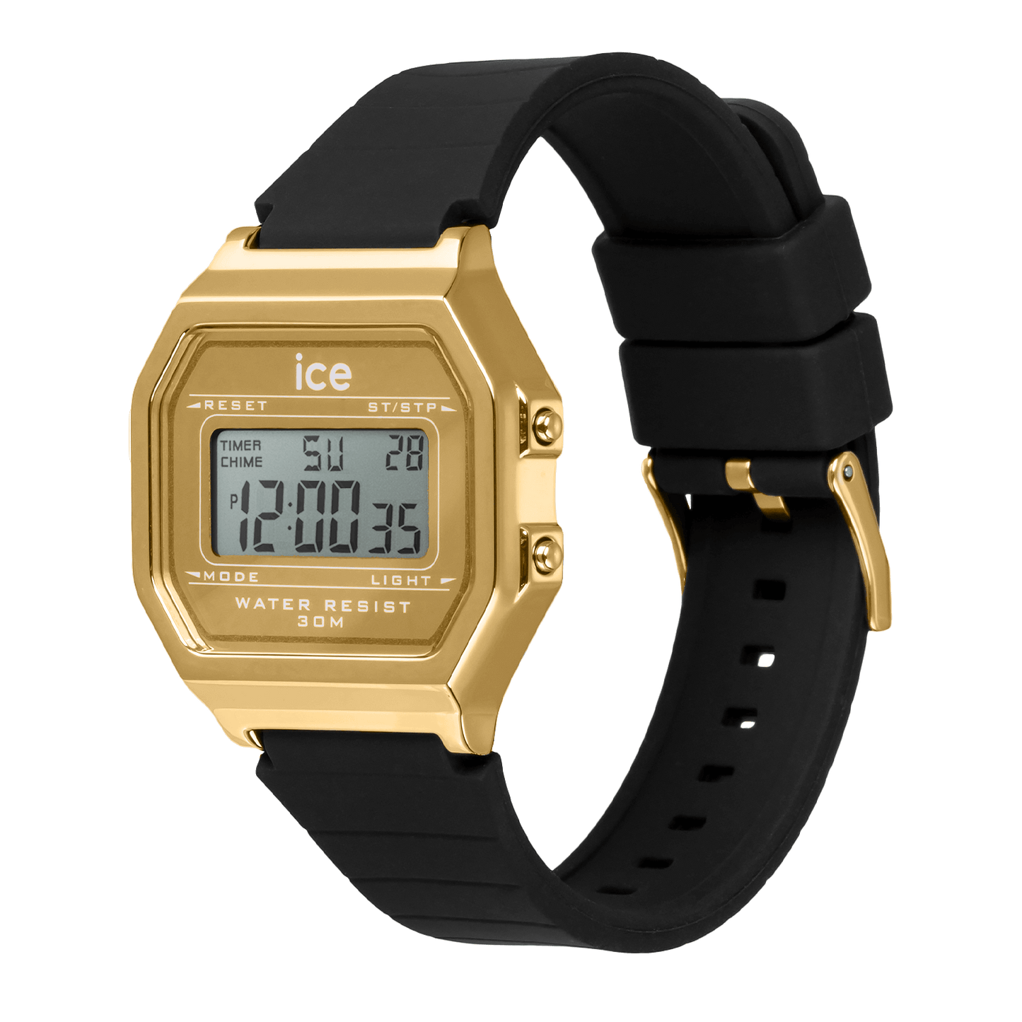 ICE DIGIT RETRO - Metal Gold Mirror Black