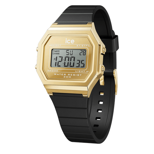 ICE DIGIT RETRO - Metal Gold Mirror Black