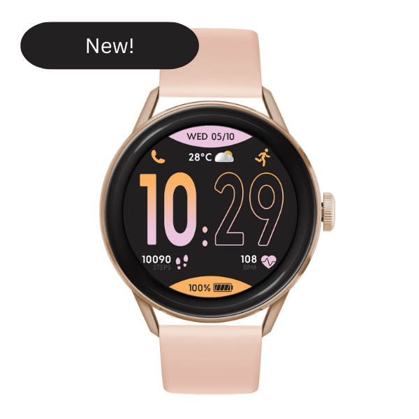 ICE SMART 2.0 - ROSE GOLD - SILICONE BAND - 1.2 AMOLED